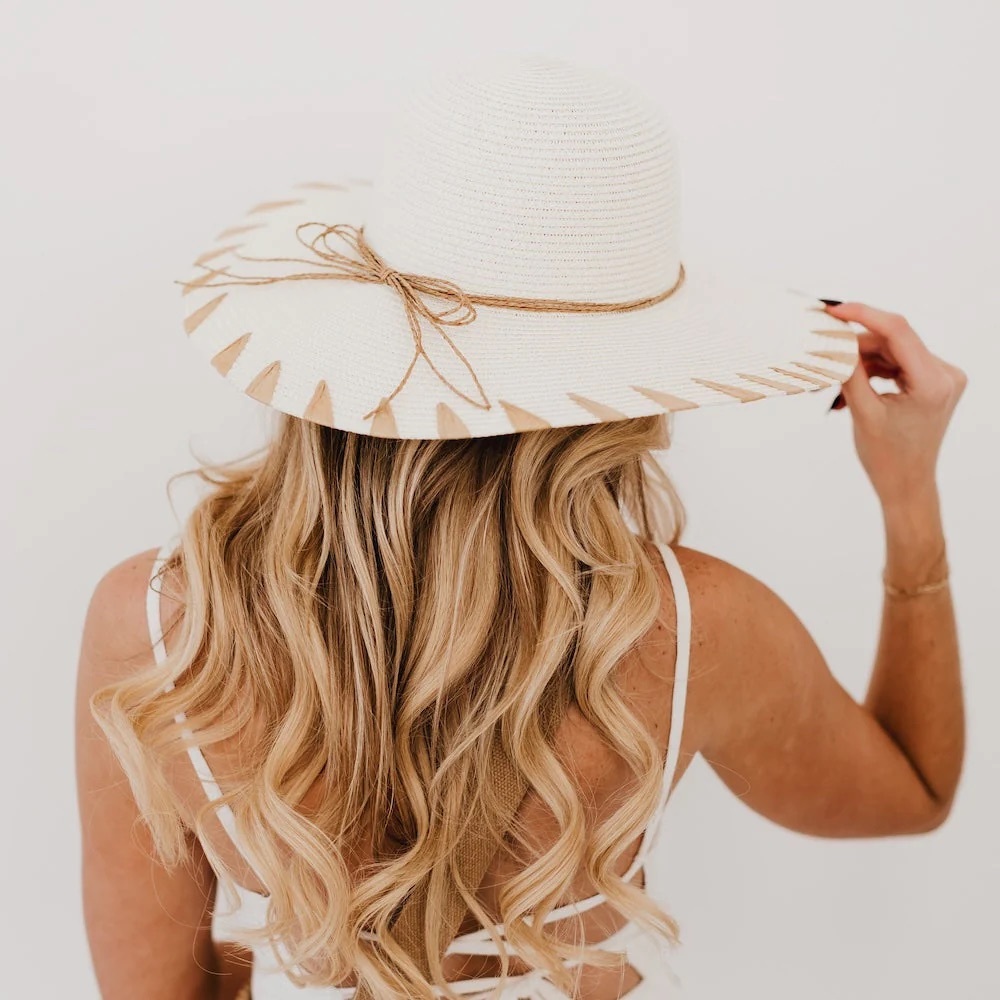 Surfs Up Straw Sun Hat - Picture 2 of 7